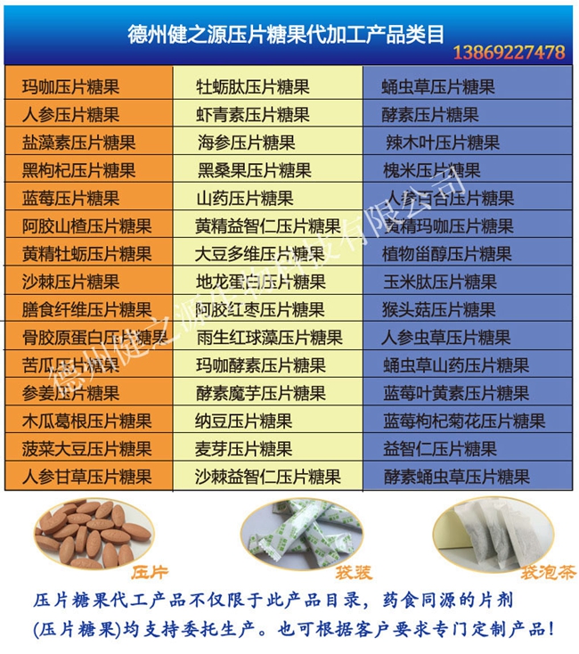 山東保健食品oem貼牌代加工廠-德州健之源